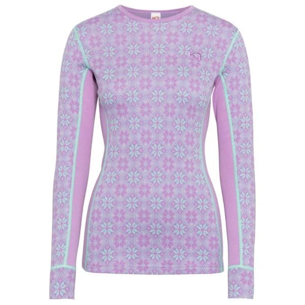 Дамско мериносово термобельо Kari Traa Women's Rose L/S 2.0 Merino base layer - Lily