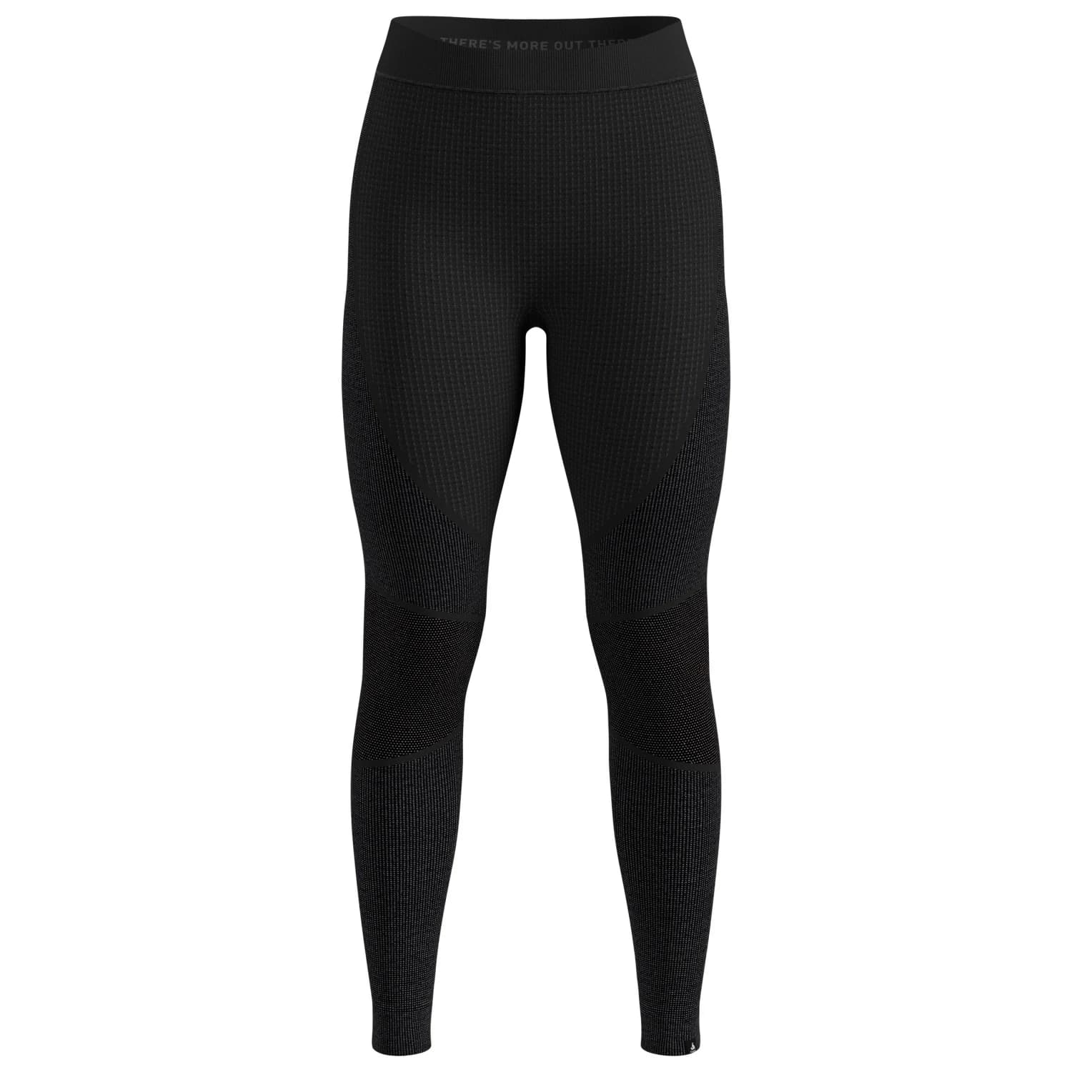 Дамско мериносово термобельо Odlo Women's Seamless Performance Wool Bl Bottom Long Merino base layer - Black