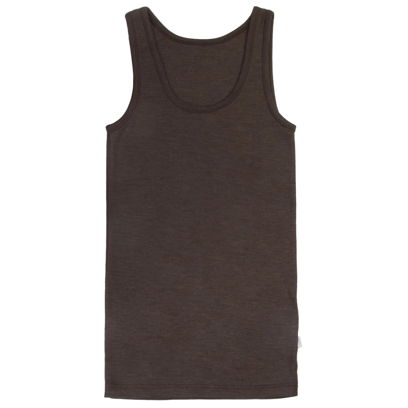 Дамско мериносово термобельо Joha Women's Singlet Merino base layer - Dark Brown