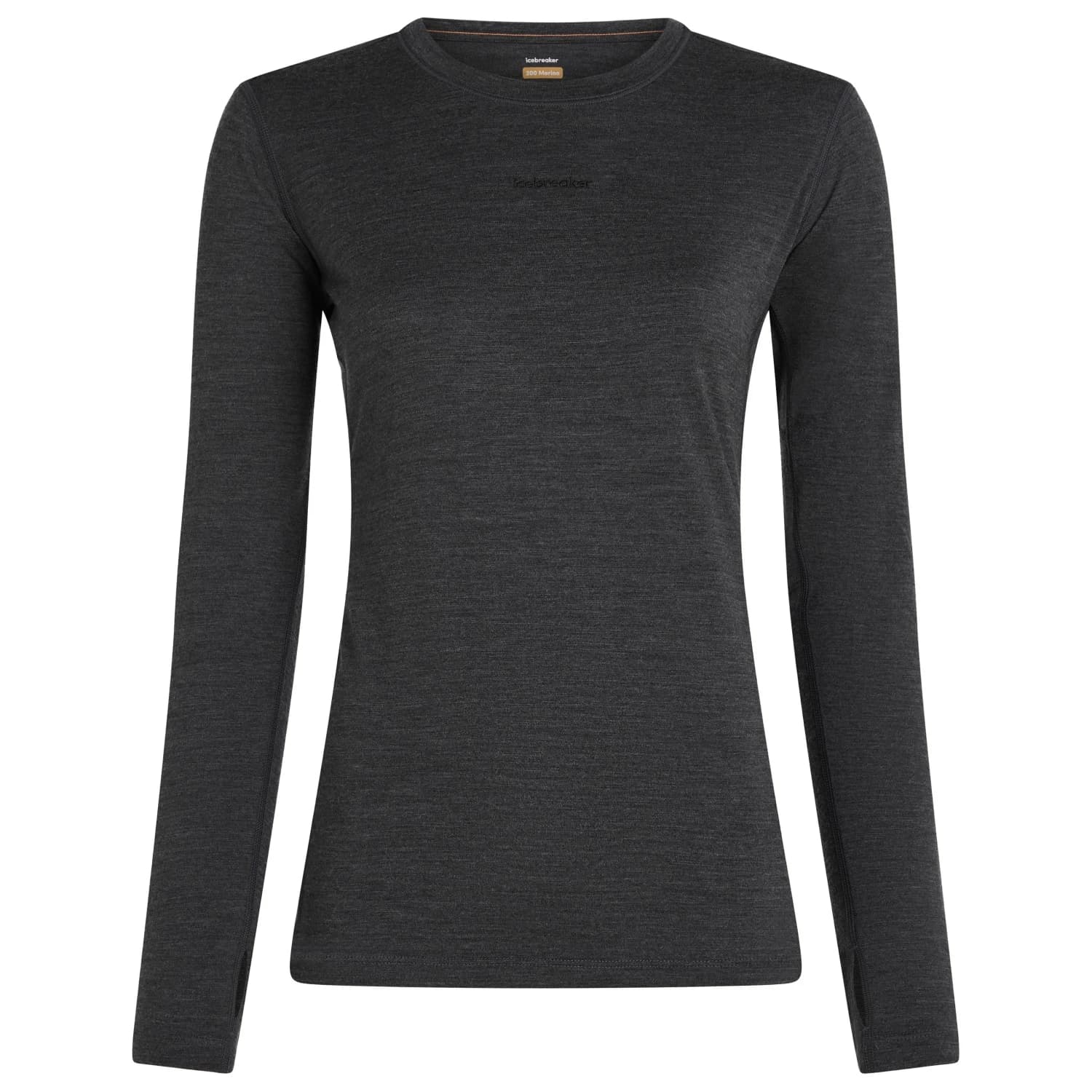 Мериносово термобельо Icebreaker Women's 200 Merinofine Ace L/S Crewe Merino base layer - Jet Heather