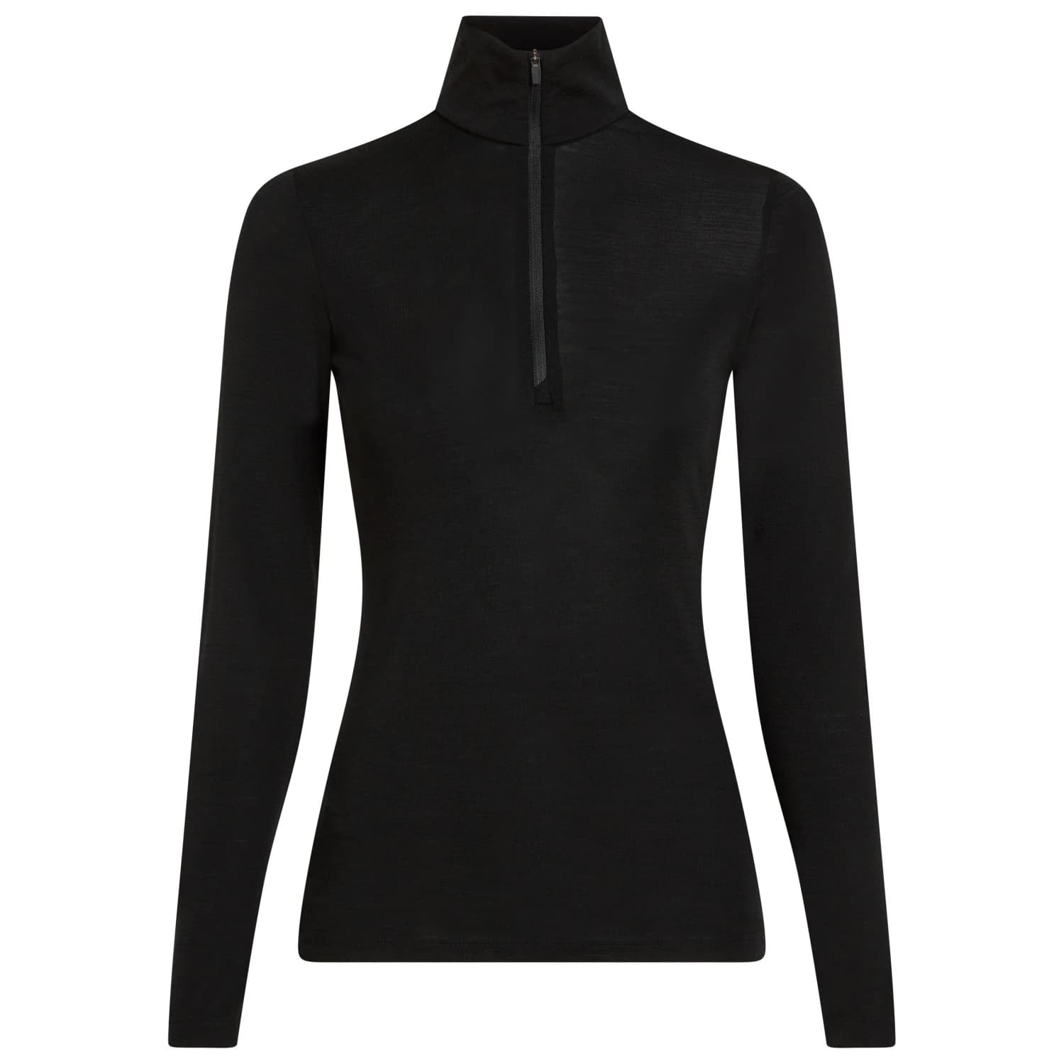 Дамско мериносово термобельо Icebreaker Women's Merino 175 Everyday L/S Half Zip Merino base layer - Black