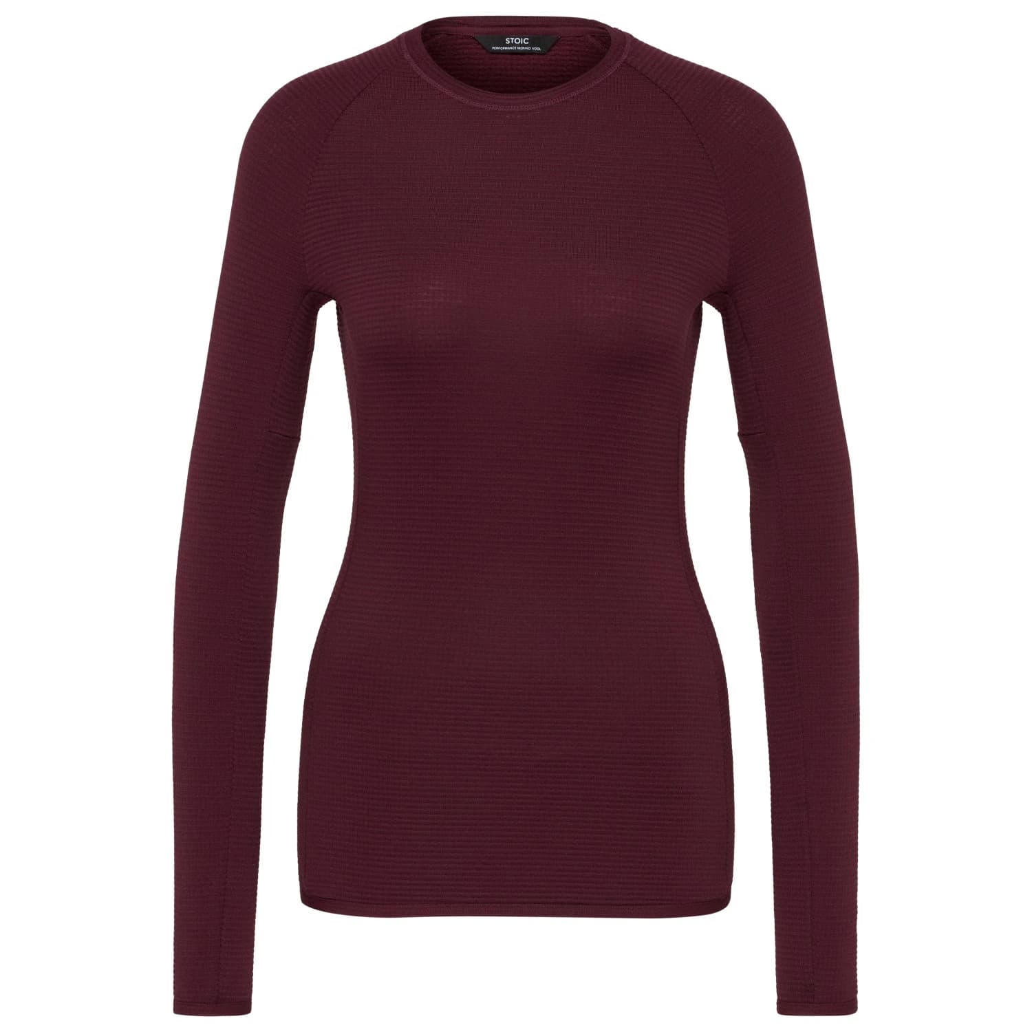 Мериносово термобельо Stoic Women's MerinoSoft180 TuleboLightSt. L/S Merino base layer - Dark Plum Red