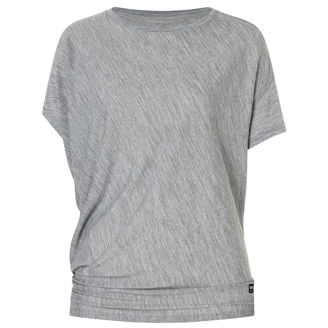 Дамска мериносова блуза super.natural Women's Yoga Loose Tee T-shirt - Cashmere Grey Melange