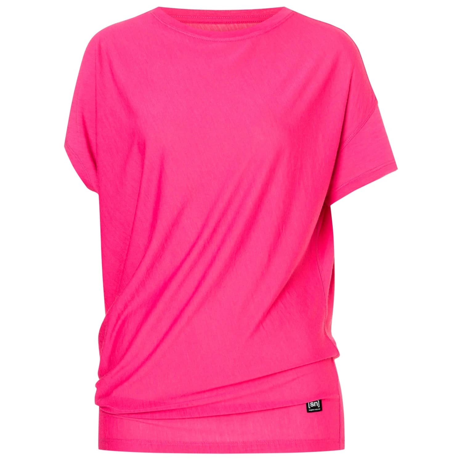 Дамска мериносова блуза super.natural Women's Yoga Loose Tee T-shirt - Pinky Rose