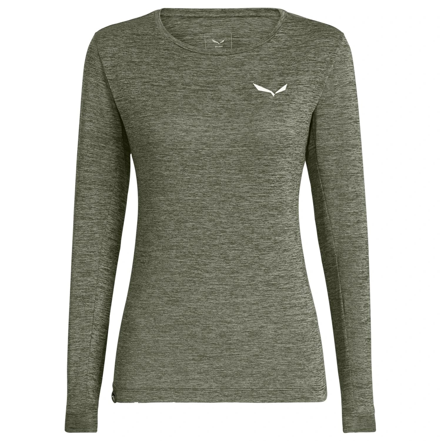 Дамска спортна тениска Salewa Women's Puez Melange Dry L/S Tee Sport shirt - Faded Green Melange