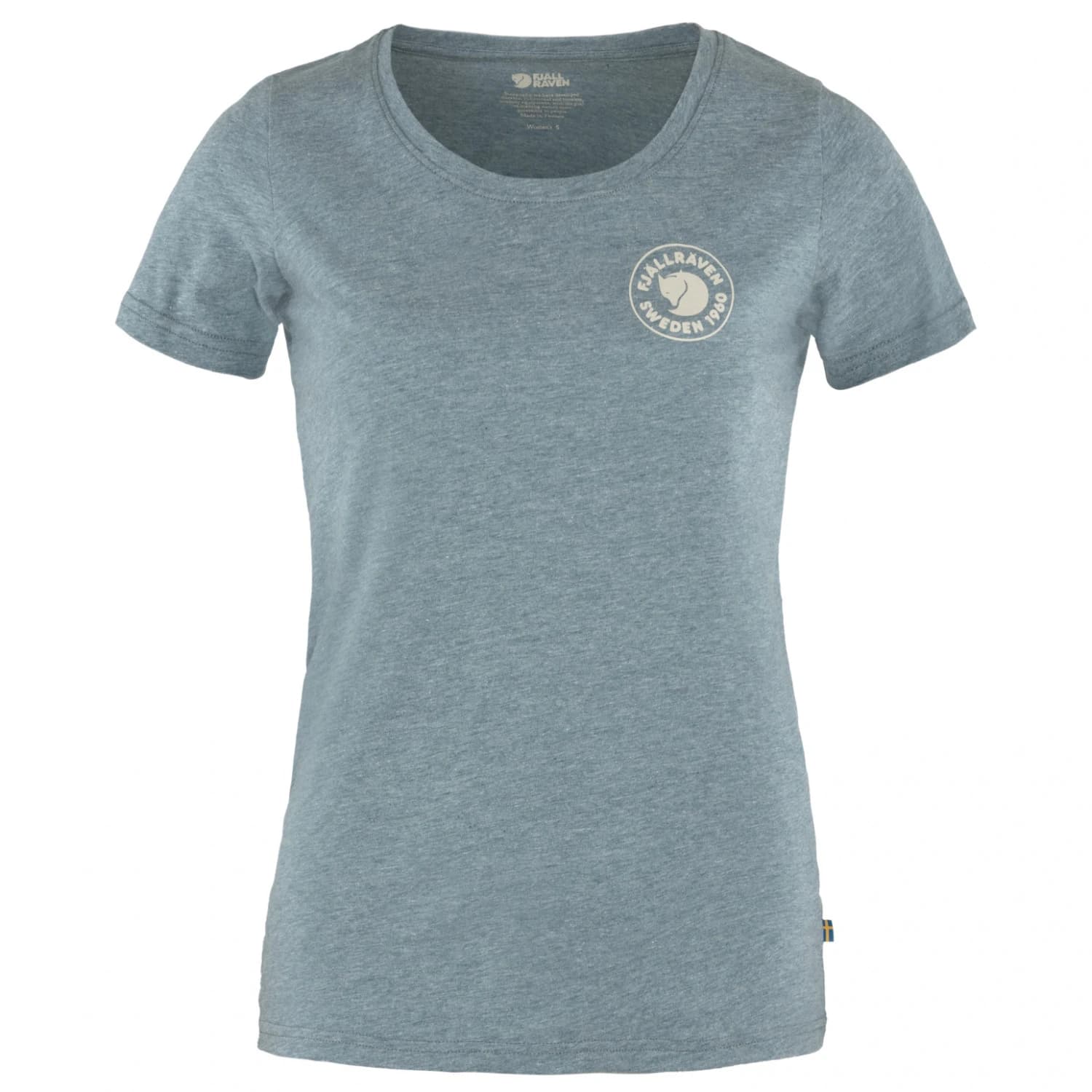 Дамска тениска Fjällräven Women's 1960 Logo T-shirt - Indigo Blue / Melange