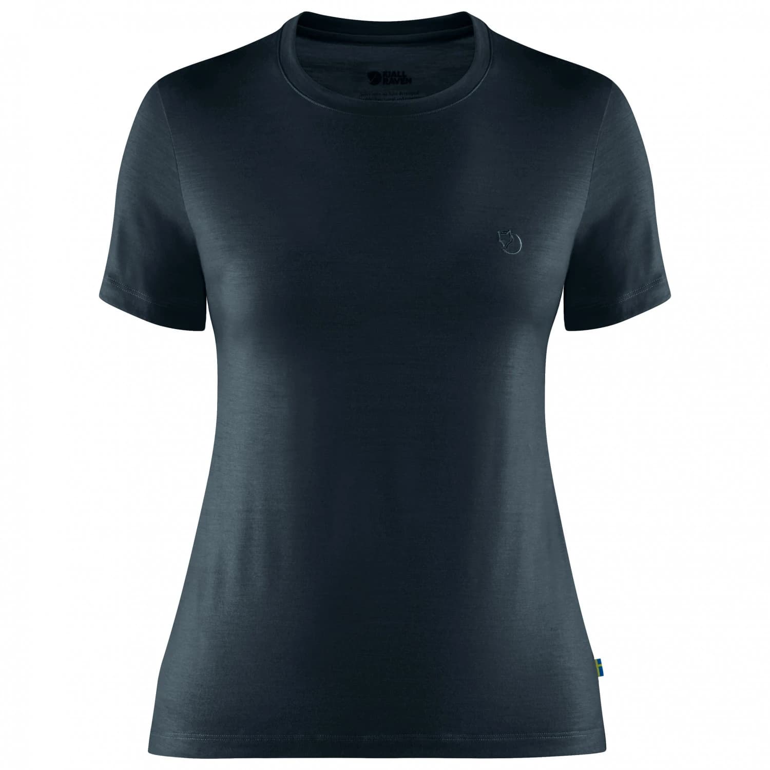 Дамска мериносова блуза Fjällräven Women's Abisko Wool S/S T-shirt - Dark Navy