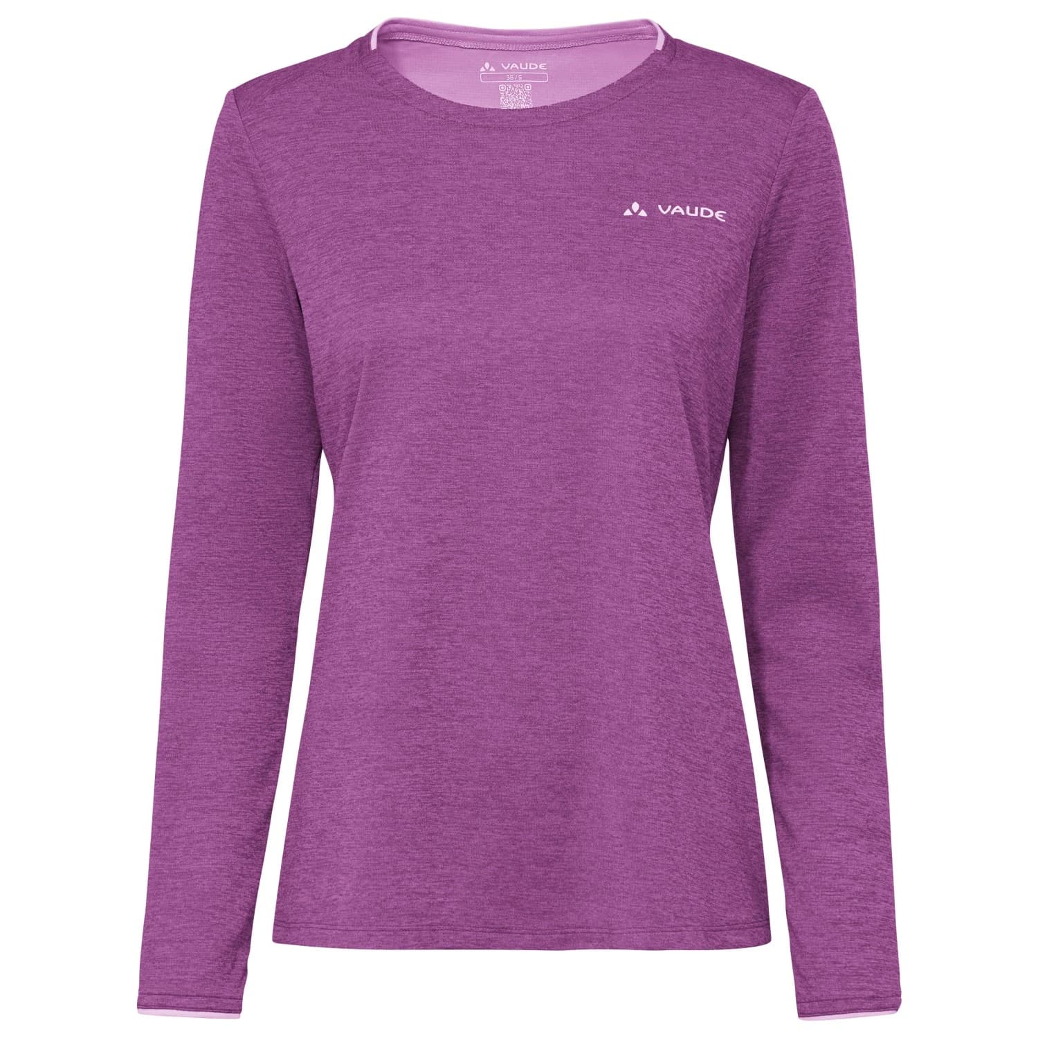 Дамска спортна тениска Vaude Women's Essential L/S T-Shirt Sport shirt - Magenta