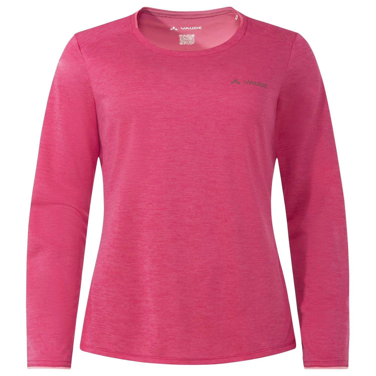 Дамска спортна тениска Vaude Women's Essential L/S T-Shirt Sport shirt - Hibiscus Pink