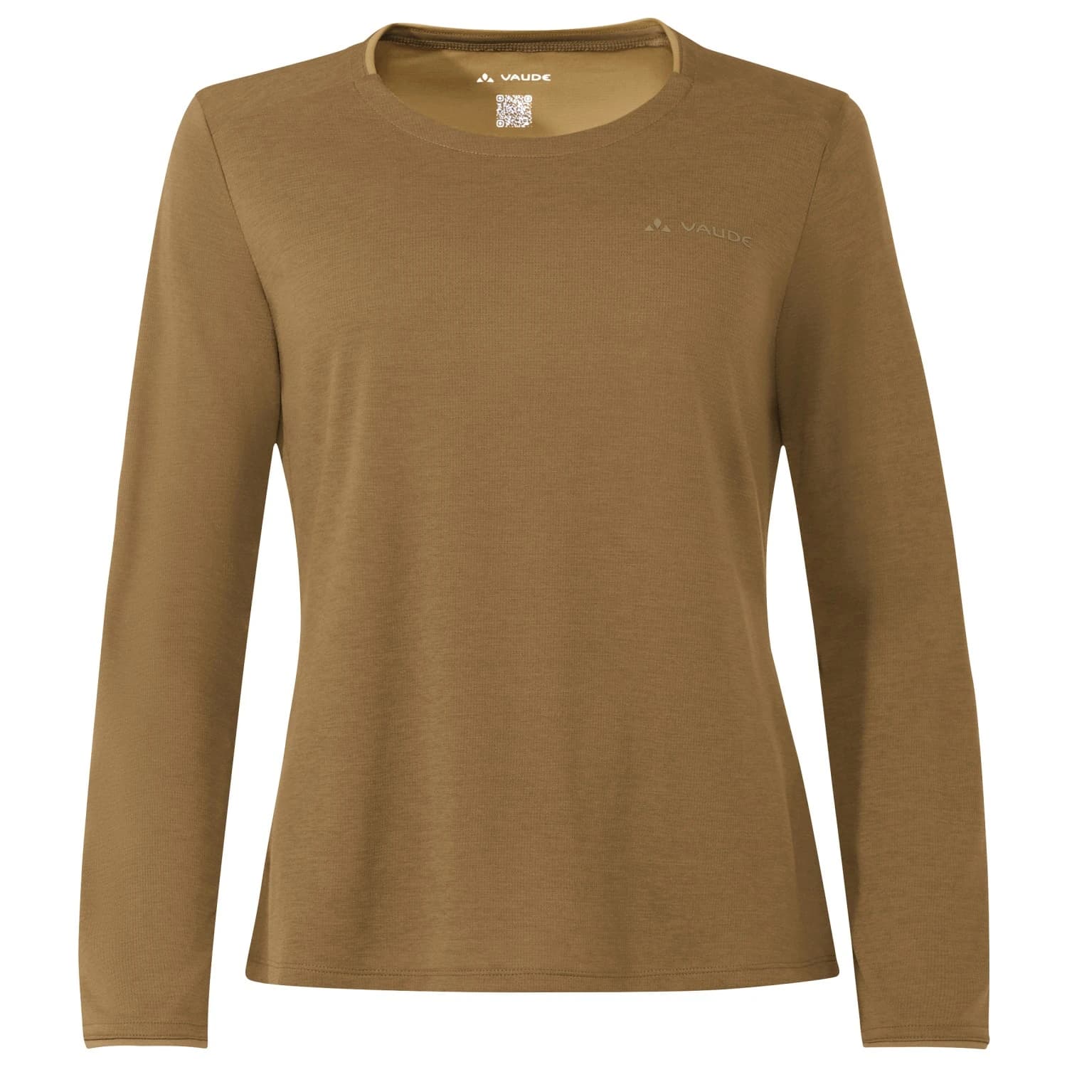 Дамска спортна тениска Vaude Women's Essential L/S T-Shirt Sport shirt - Peanut Butter