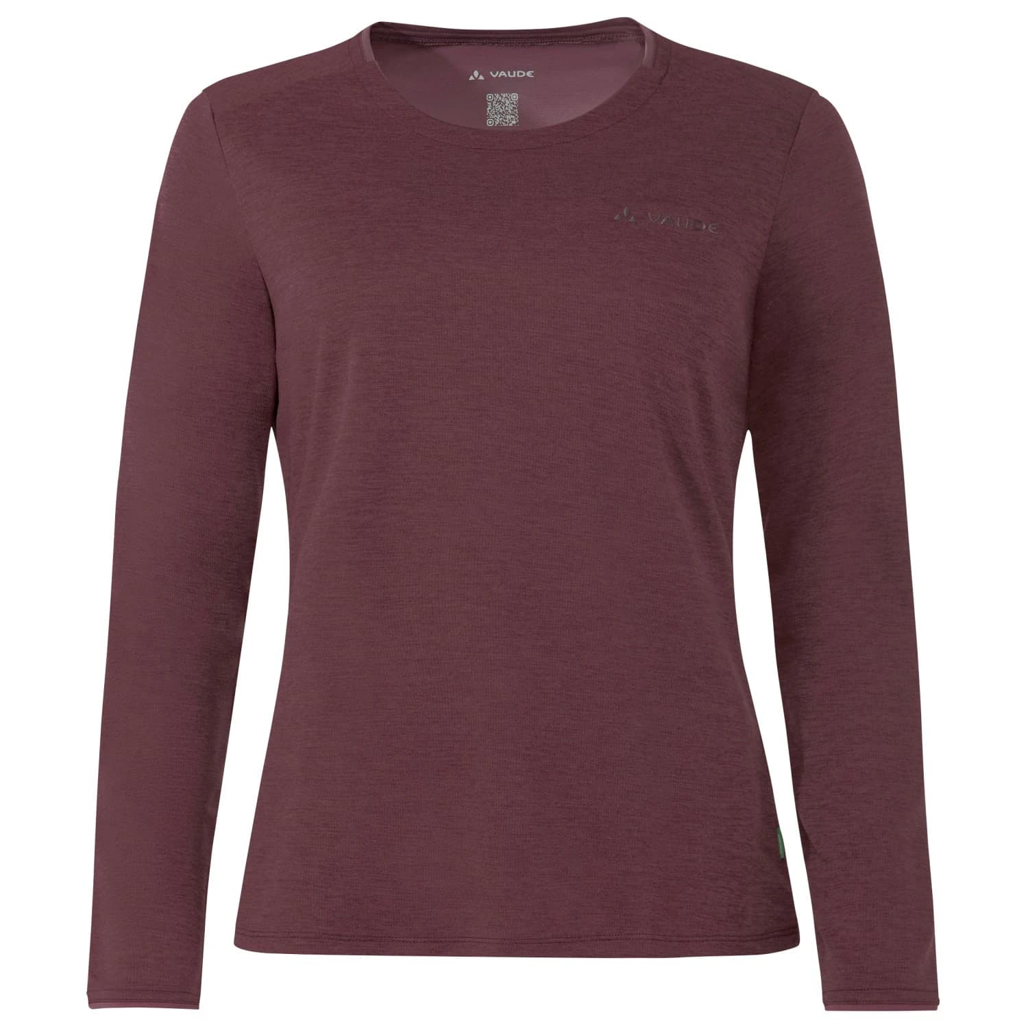 Дамска спортна тениска Vaude Women's Essential L/S T-Shirt Sport shirt - Ruby Dusk