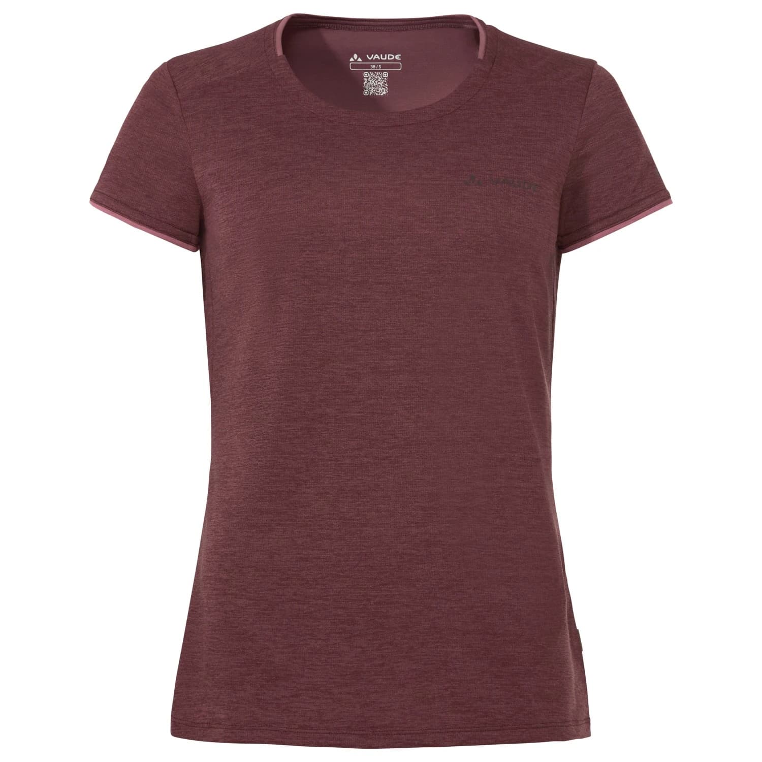 Дамска спортна тениска Vaude Women's Essential T-Shirt Sport shirt - Ruby Dusk