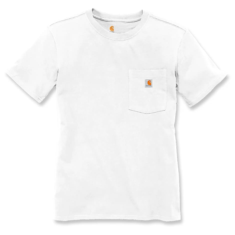 Дамска тениска Carhartt Women's Loose Fit Heavyweight S/S Pocket Cotton T-shirt - White