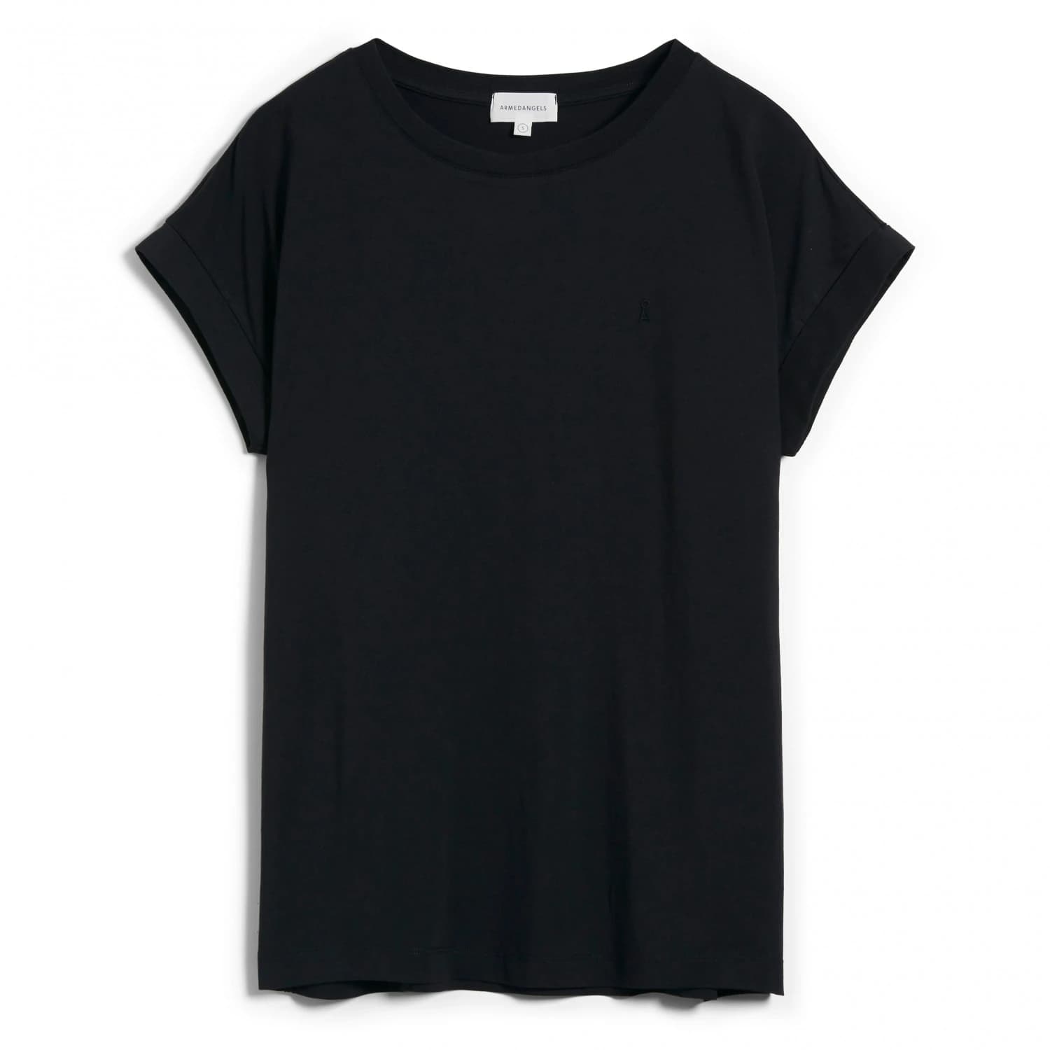 Дамска тениска ARMEDANGELS Women's Idaa Logo T-shirt - Black