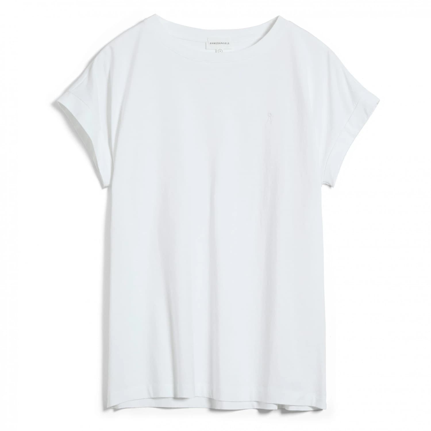 Дамска тениска ARMEDANGELS Women's Idaa Logo T-shirt - White