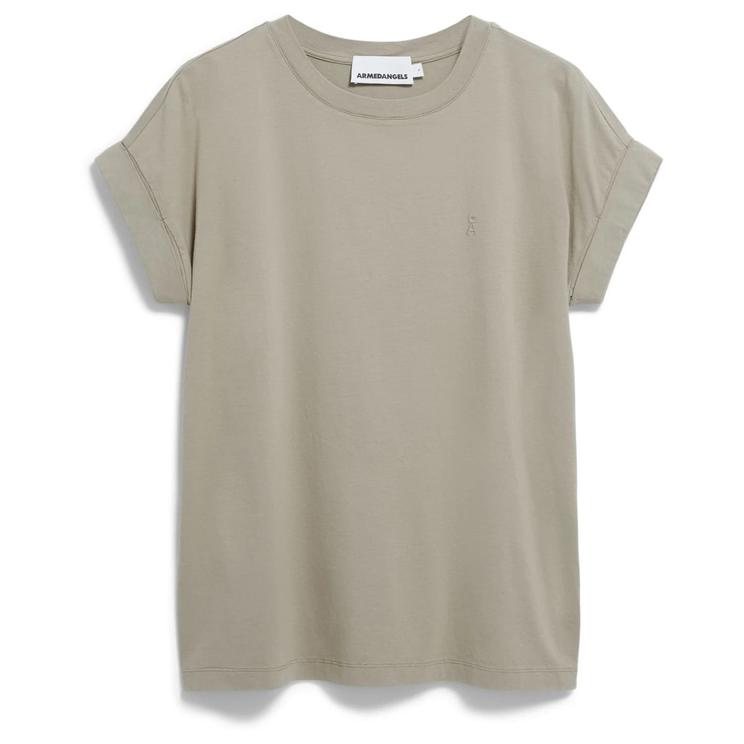 Дамска тениска ARMEDANGELS Women's Idaa Logo T-shirt - Light Sage