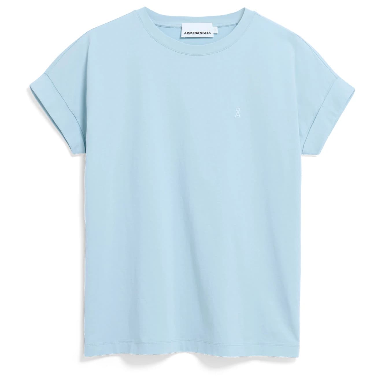 Дамска тениска Armedangels Women's Idaa Logo T-shirt - Blue Glow