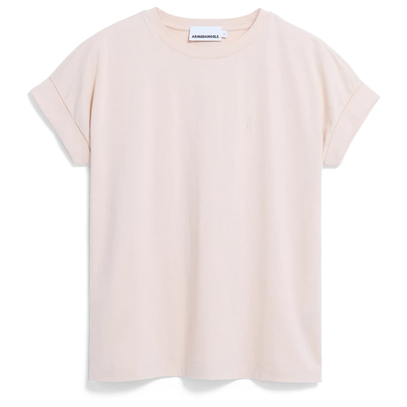 Дамска тениска ARMEDANGELS Women's Idaa Logo T-shirt - Pale Peach
