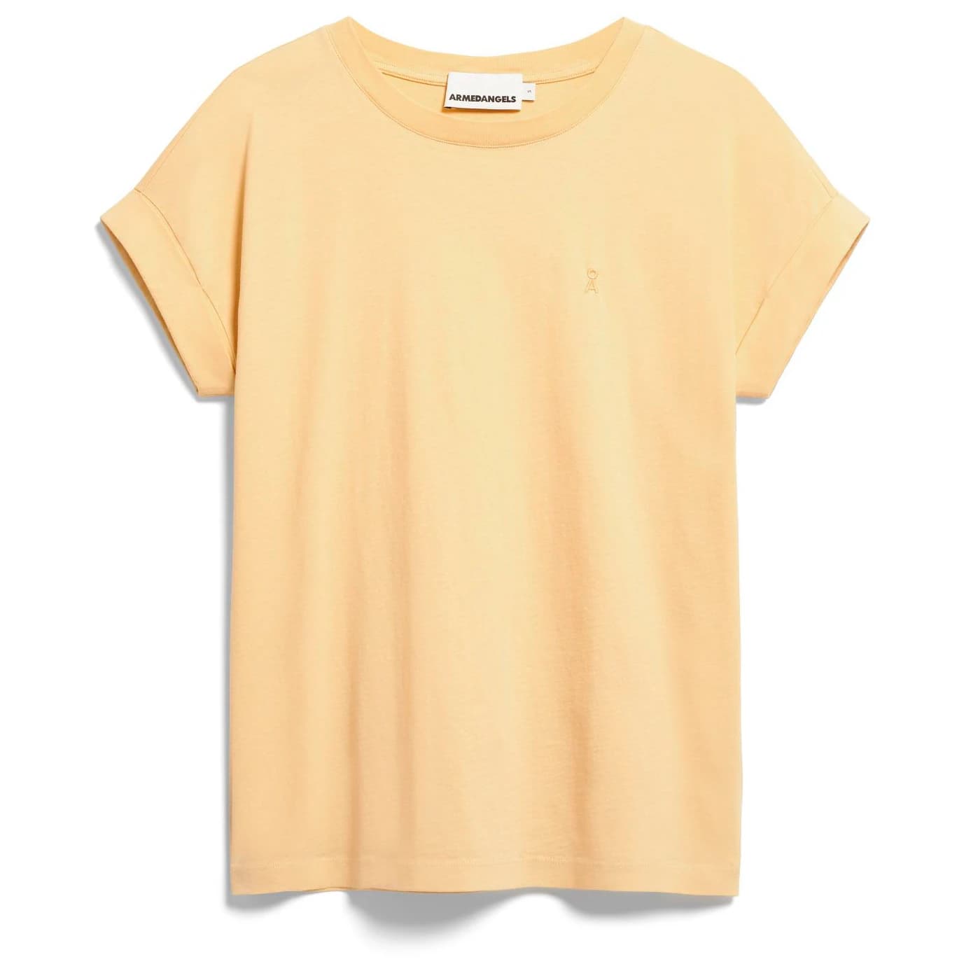 Дамска тениска ARMEDANGELS Women's Idaa Logo T-shirt - Golden Hay