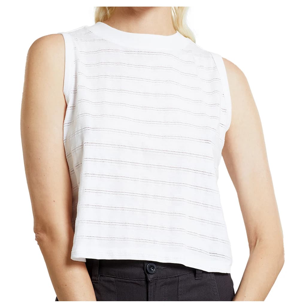 Дамски топ DEDICATED Women's Top Namsos Lace Top - White