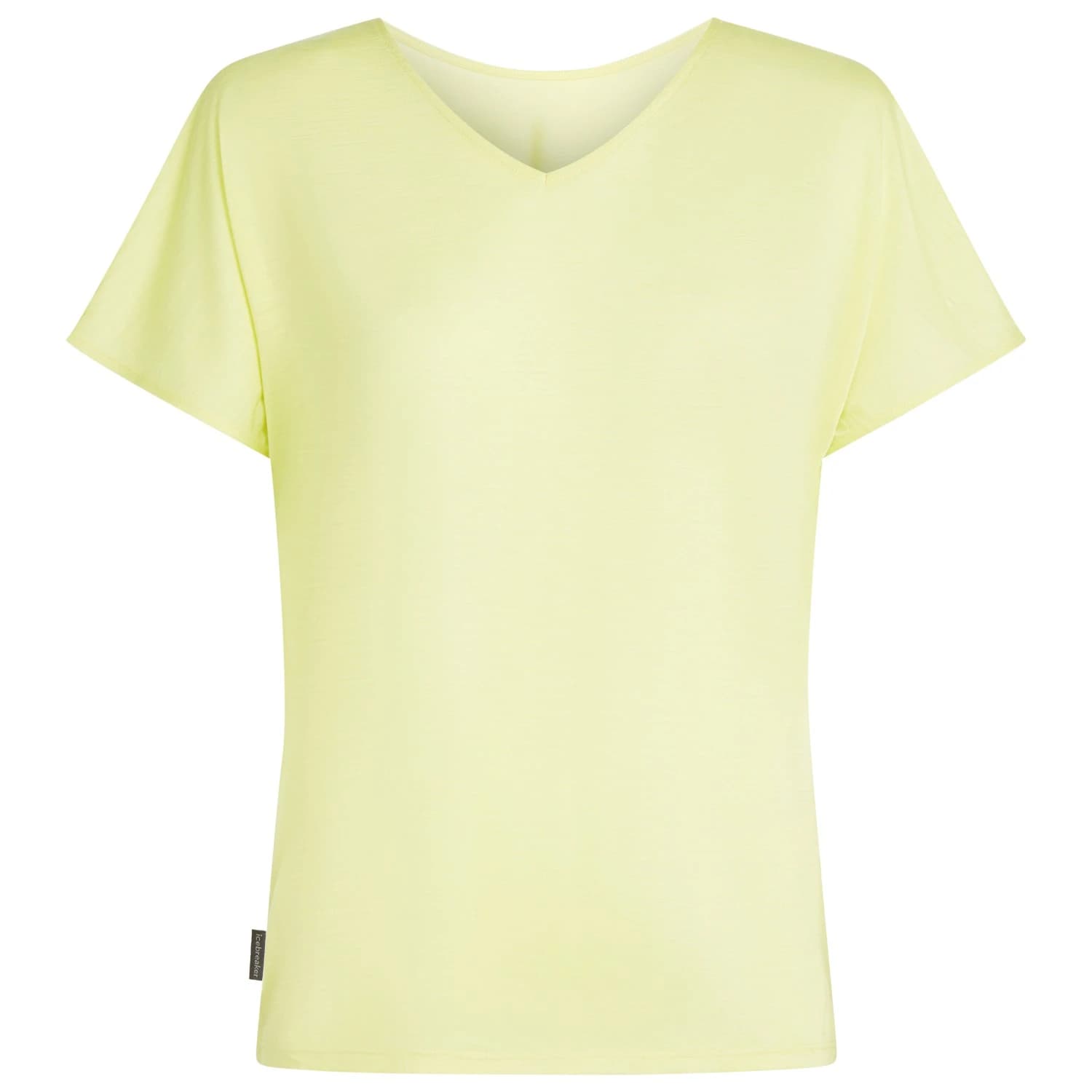 Дамска мериносова блуза Icebreaker Women's Drayden Reversible S/S Top Merino shirt - Citrine