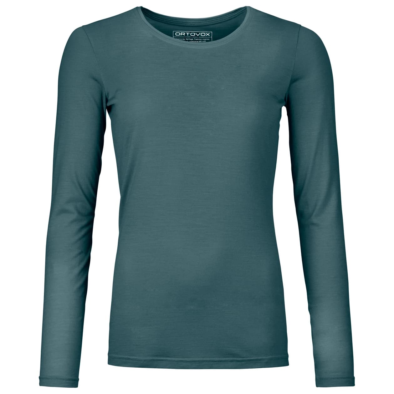 Дамска мериносова блуза Ortovox Women's 150 Cool Clean L/S Merino shirt - Dark Arctic Grey
