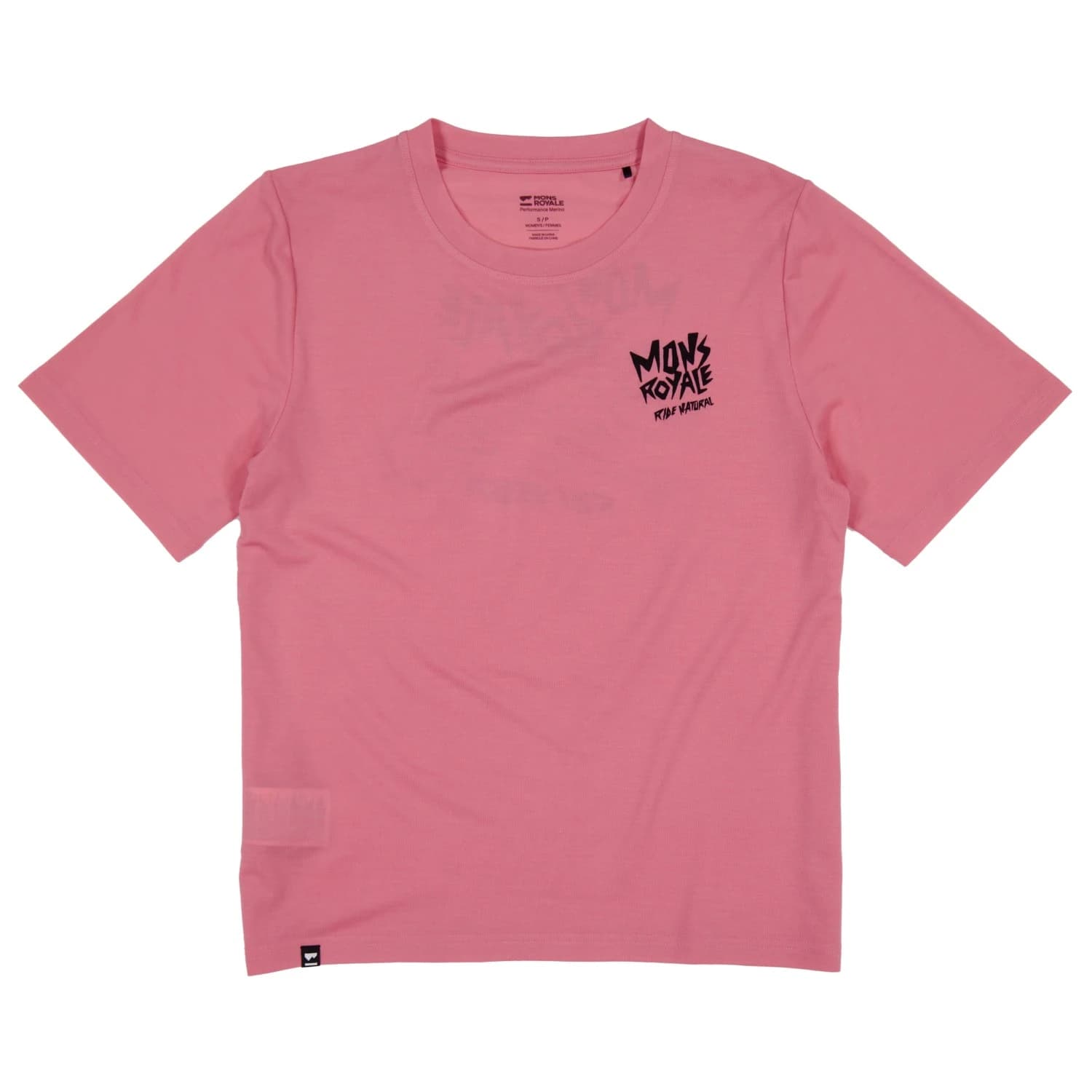 Мериносова блуза Mons Royale Women's Icon Relaxed Tee Merino shirt - Flamingo