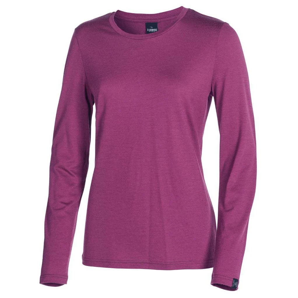 Мериносова блуза Ivanhoe of Sweden Women's Underwool Merino L/S Merino shirt - Lilac Rose
