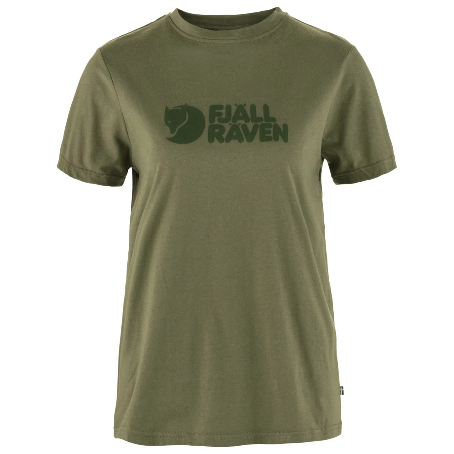 Дамска тениска Fjällräven Women's Fjällräven Logo Tee T-shirt - Green
