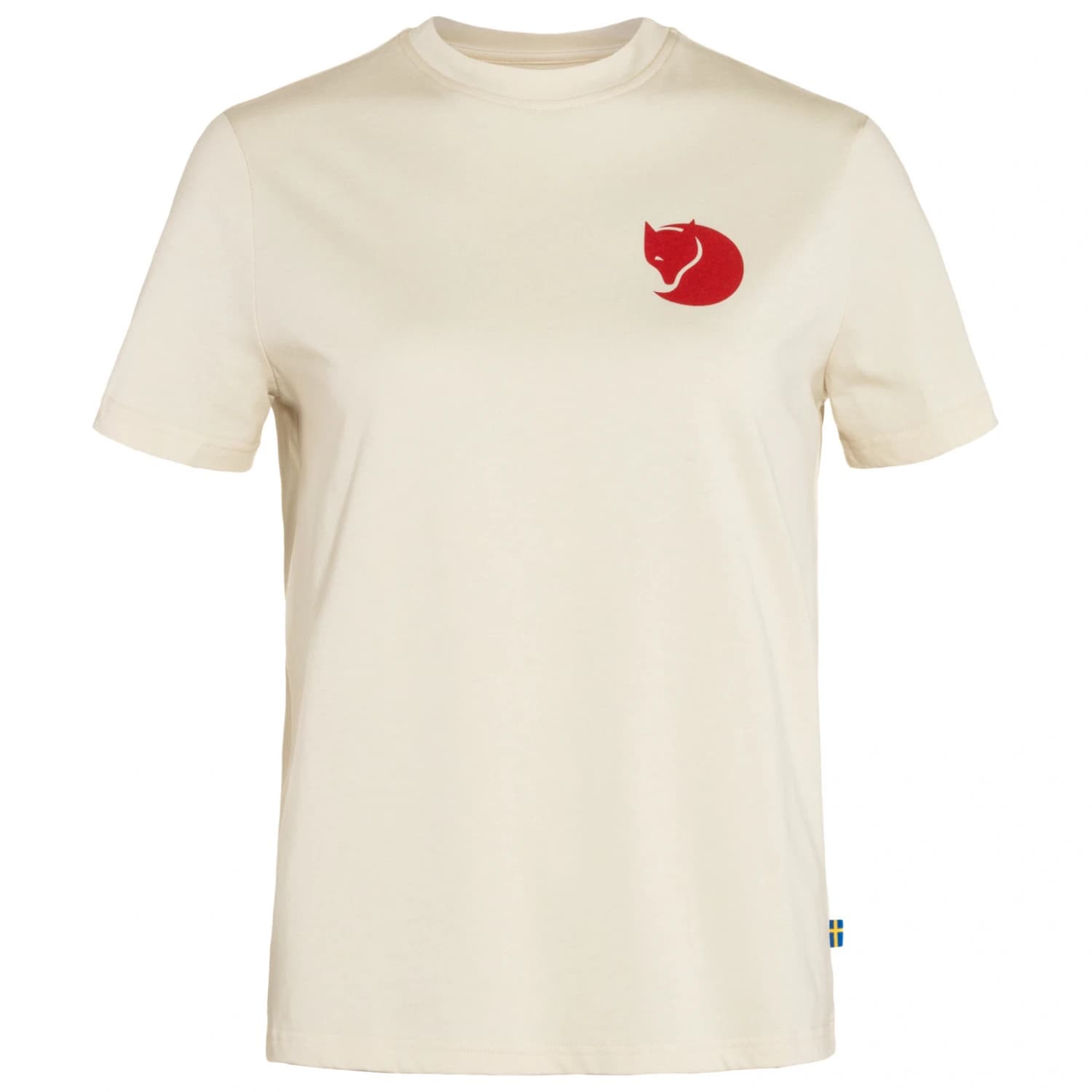 Дамска тениска Fjällräven Women's Fox Boxy Logo Tee T-shirt - Chalk White