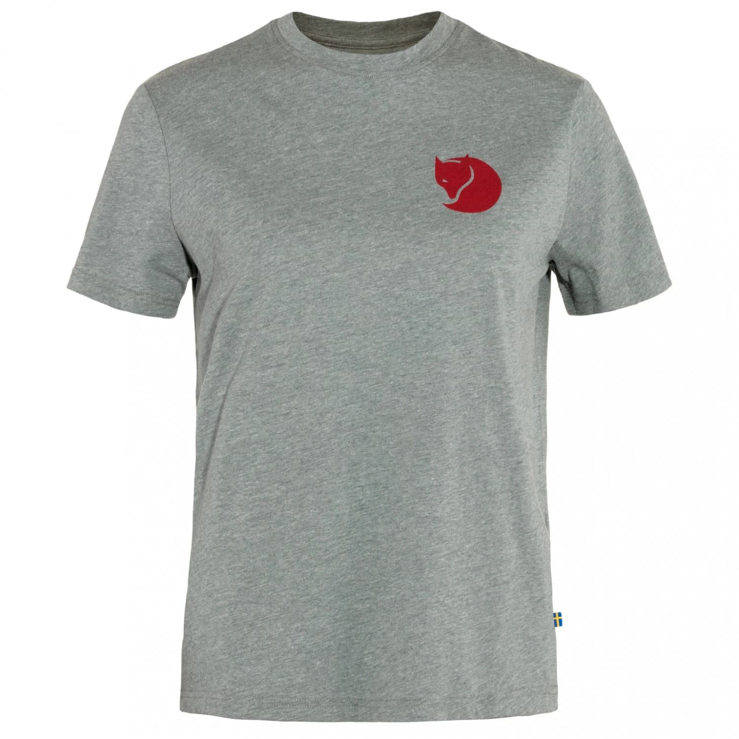 Дамска тениска Fjällräven Women's Fox Boxy Logo Tee T-shirt - Grey / Melange