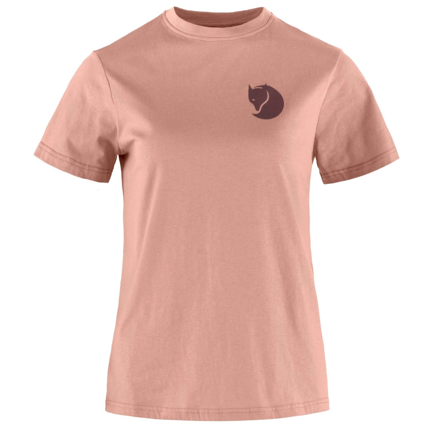 Дамска тениска Fjällräven Women's Fox Boxy Logo Tee T-shirt - Dusty Rose