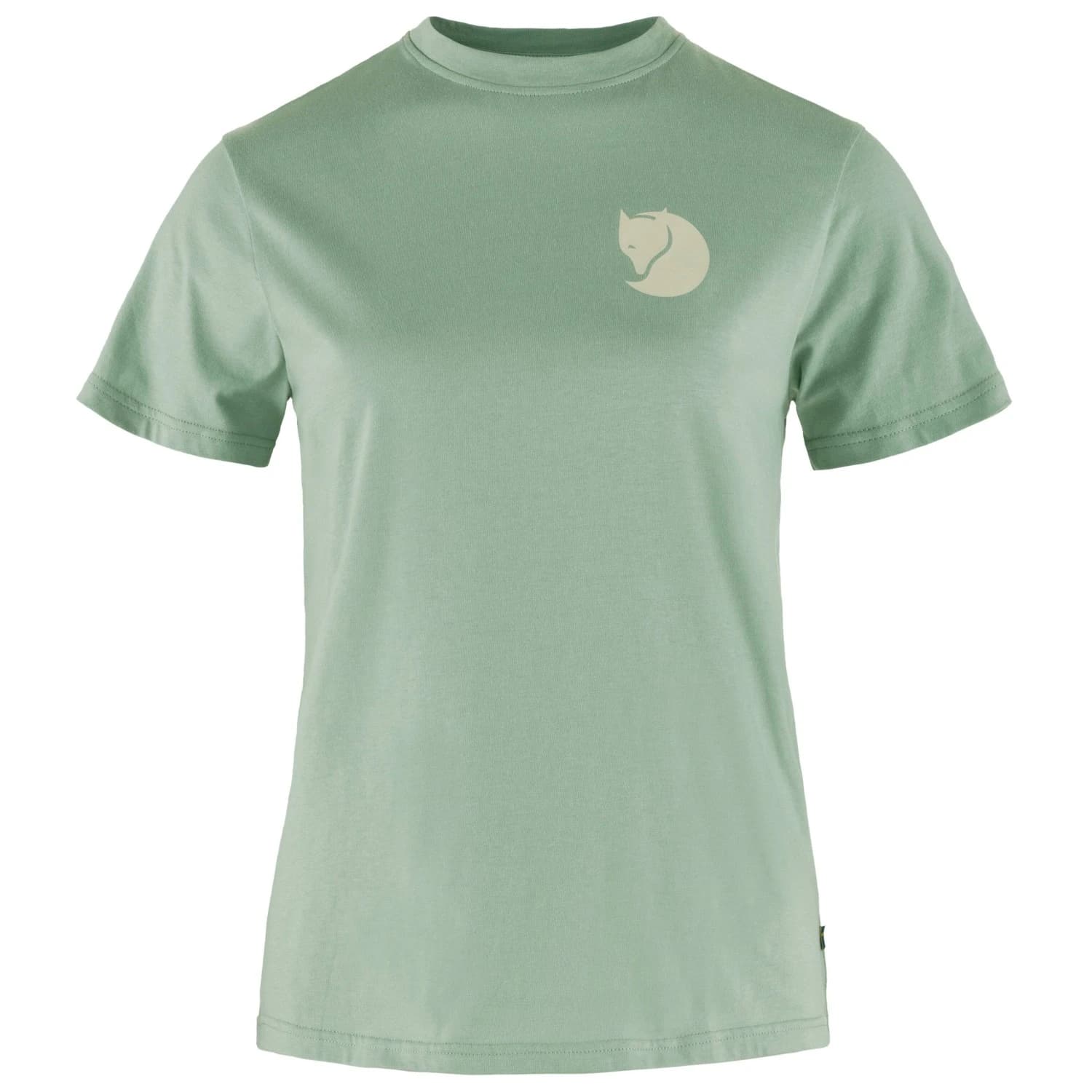 Дамска тениска Fjällräven Women's Fox Boxy Logo Tee T-shirt - Misty Green