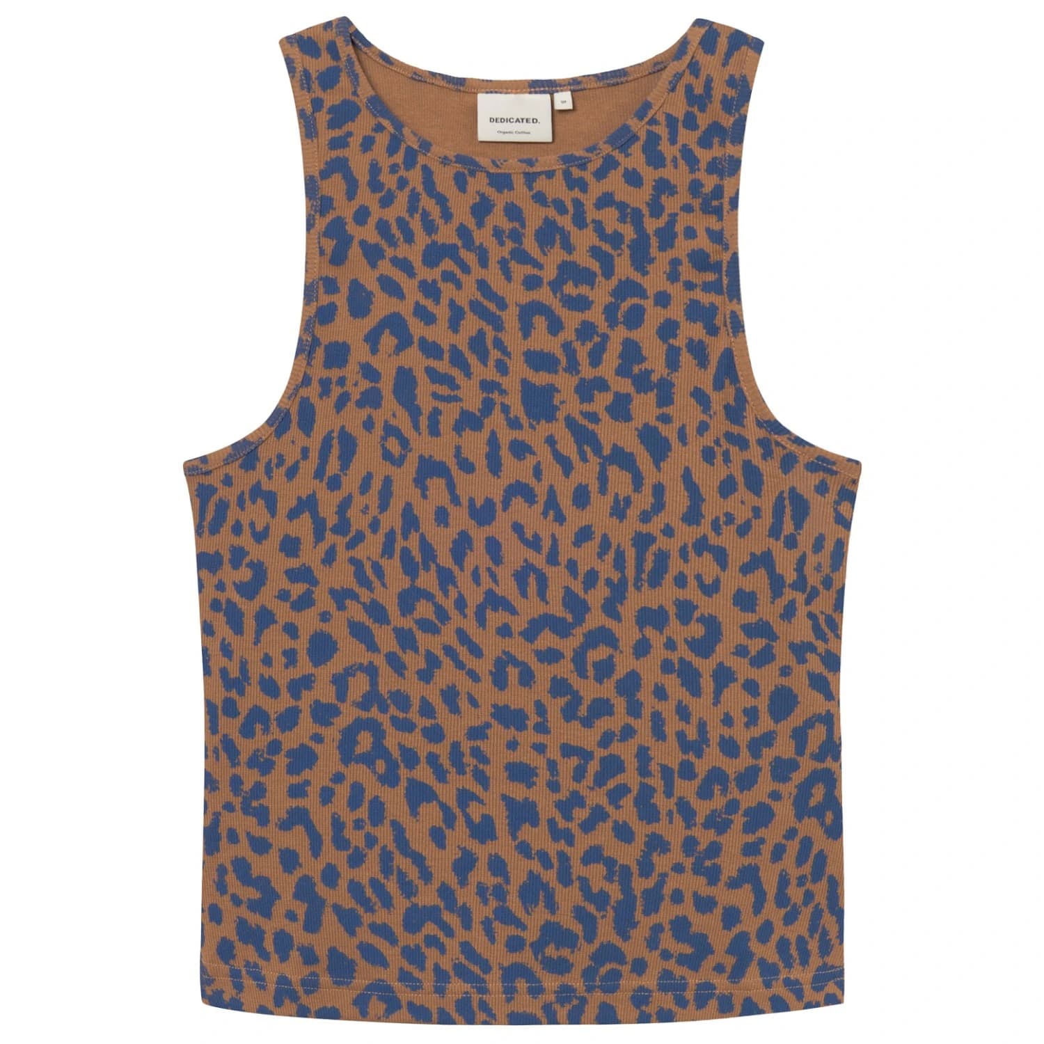 Дамски топ Dedicated Women's Rib Top Valdermarsvik Top - Leopard Light Brown
