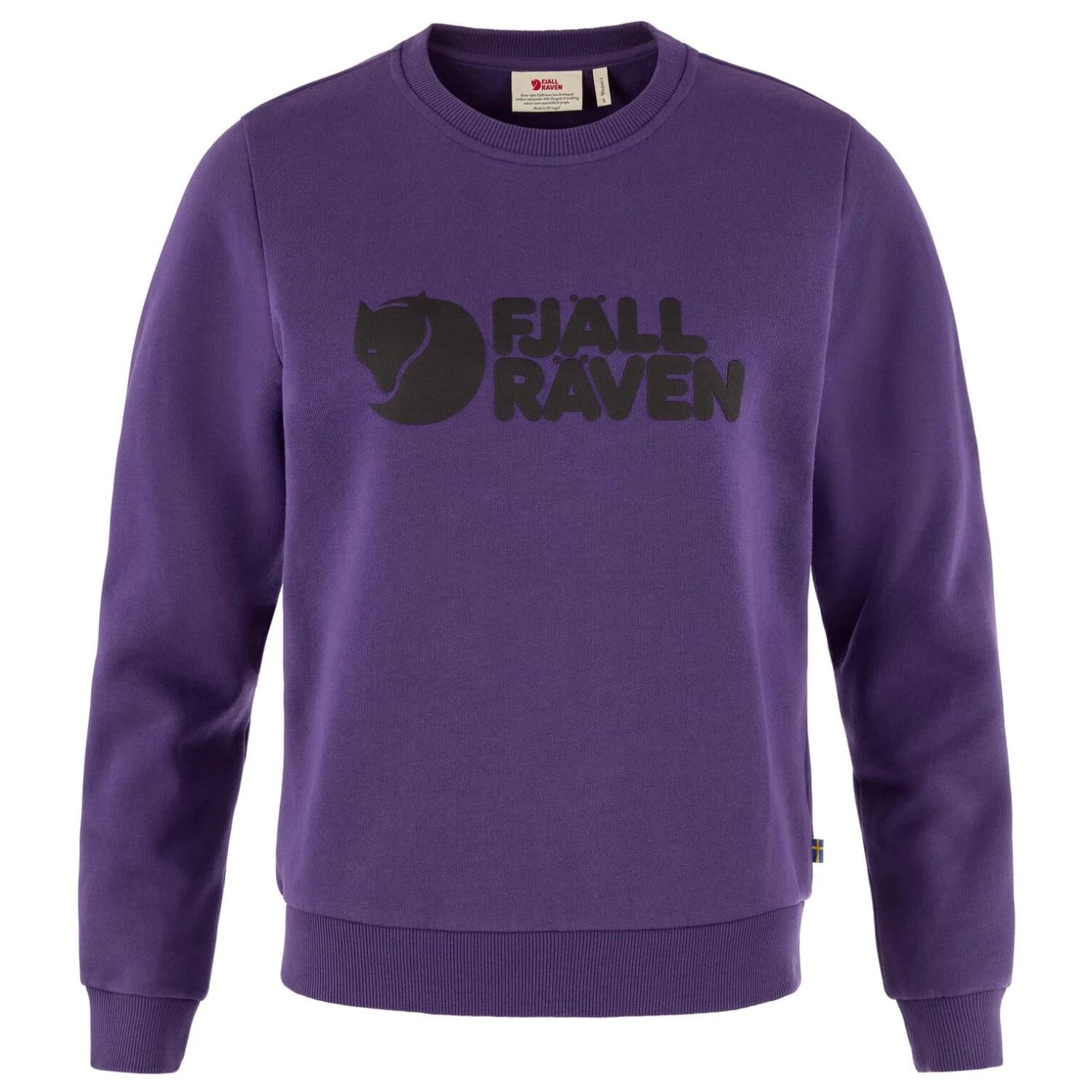 Дамски пуловер Fjällräven Women's Fjällräven Logo Sweater Jumper - Dark Violet