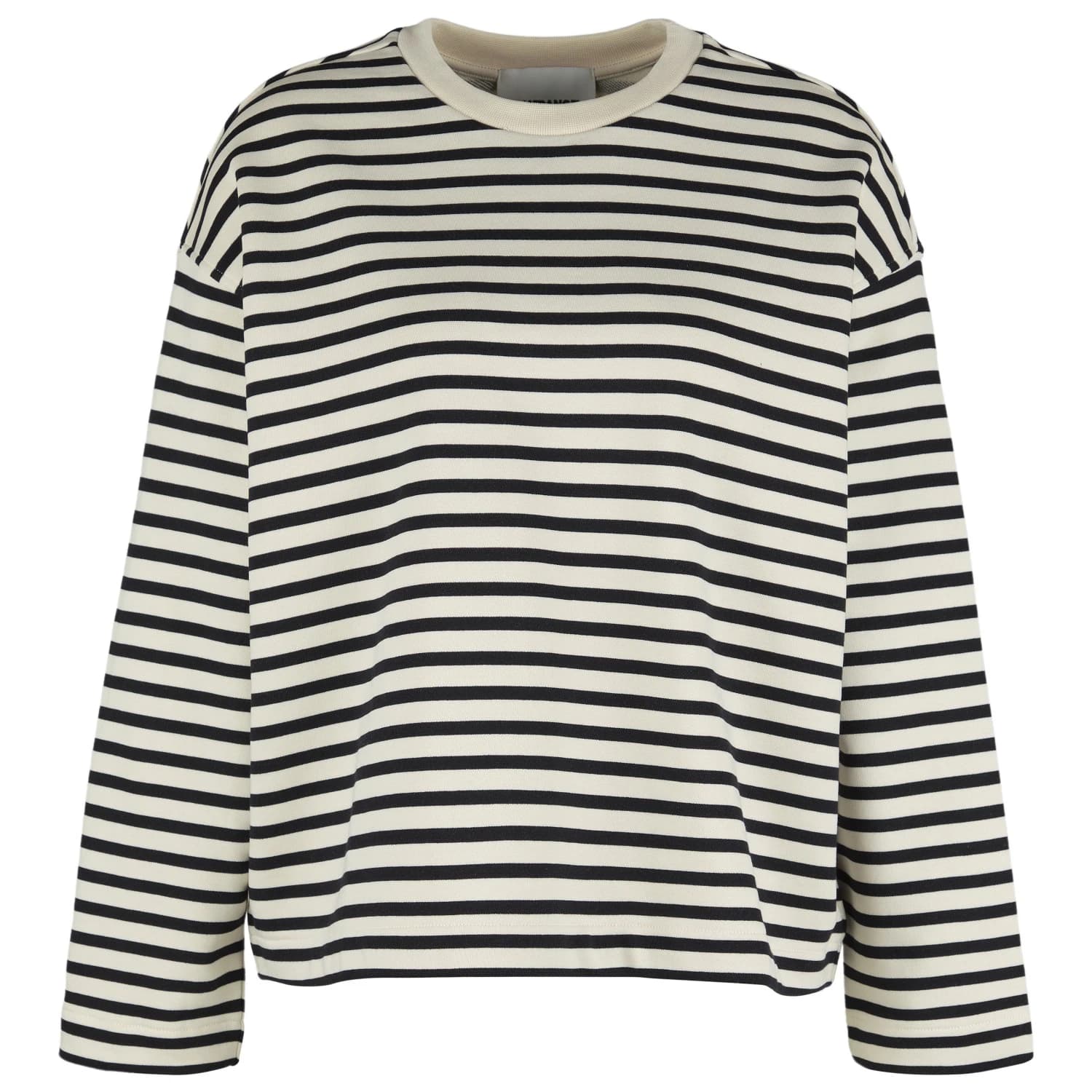 Дамски пуловер ARMEDANGELS Women's Frankaa Stripe Jumper - Undyed / Black