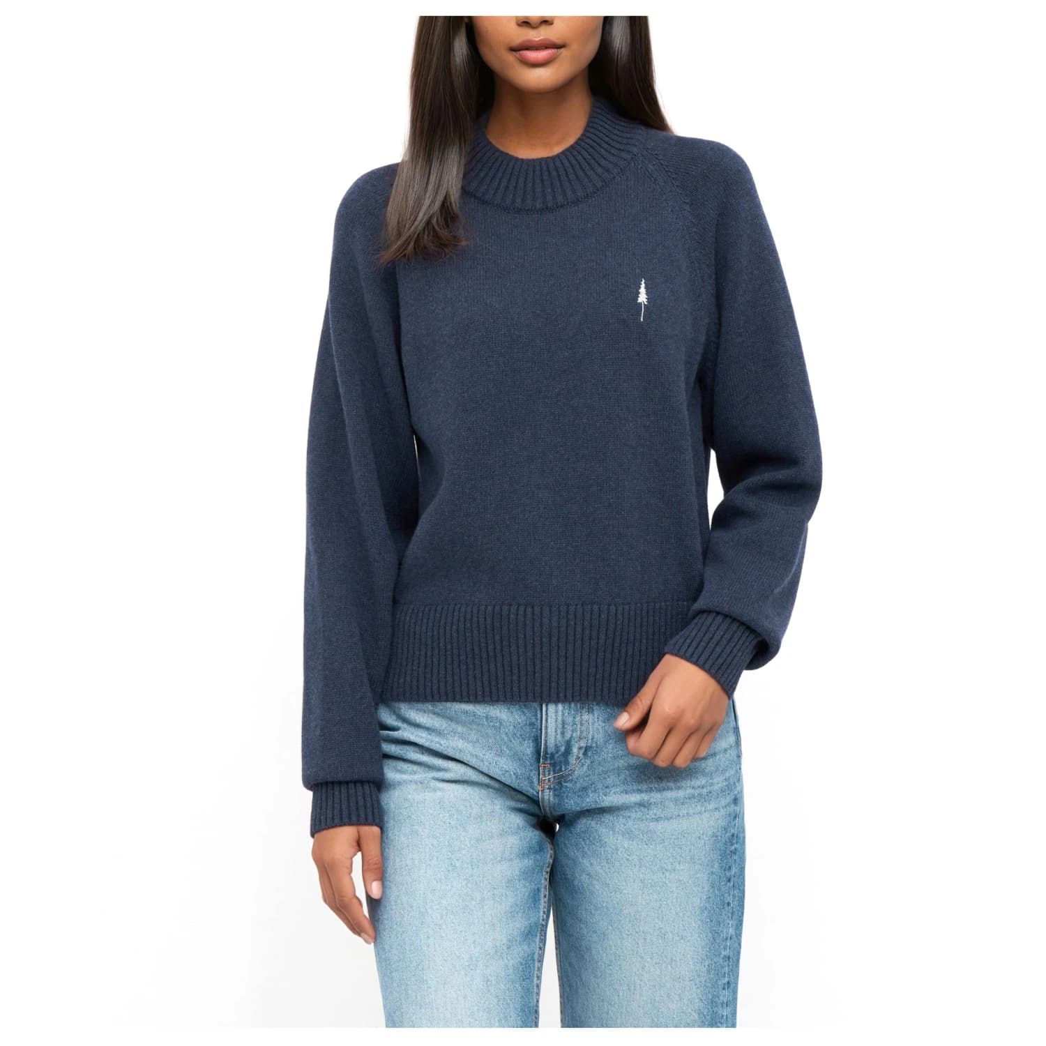 Дамски пуловер NIKIN Women's Treepullover Cosy Jumper - Navy Melange
