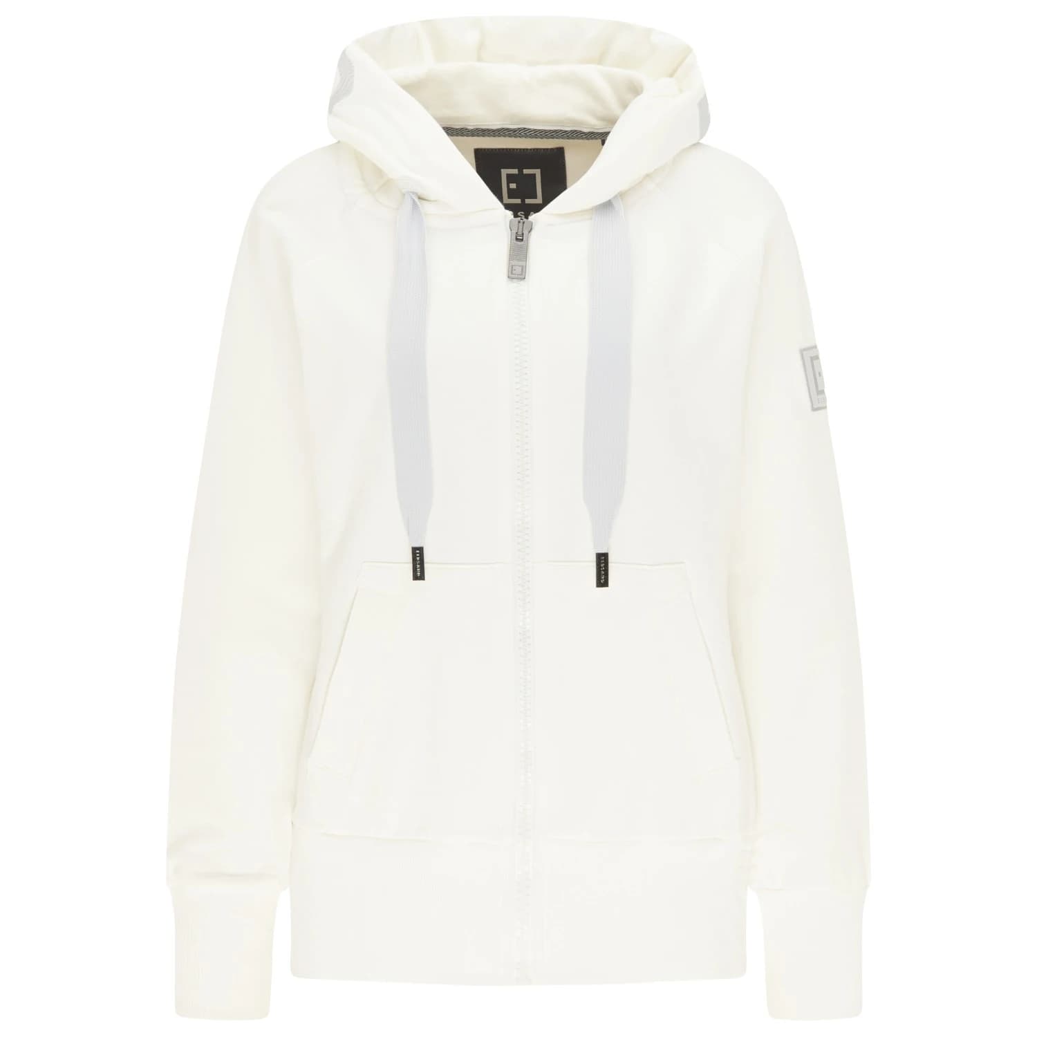 Дамски суичър ELBSAND Women's Kelda Hood Jacket Hoodie - Cloud White