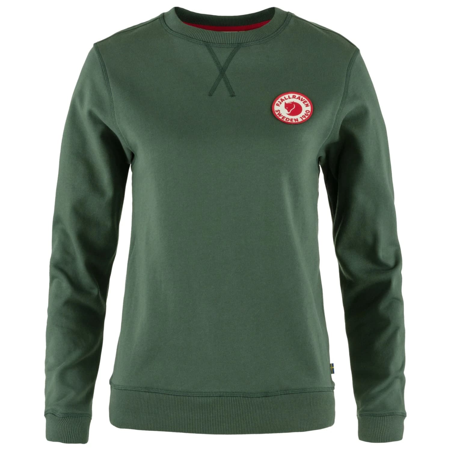 Дамски пуловер Fjällräven Women's 1960 Logo Badge Sweater Jumper - Deep Patina