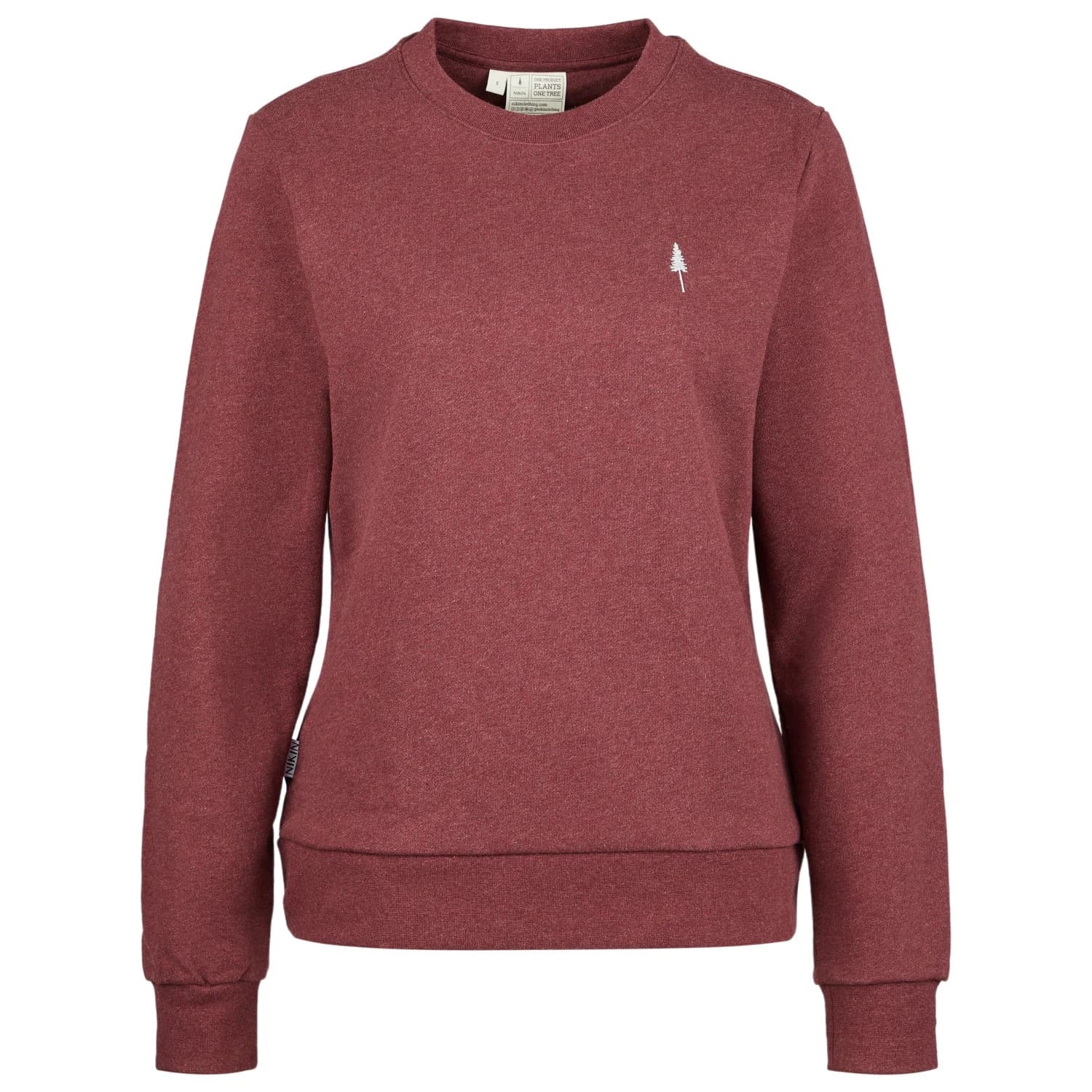 Дамски пуловер NIKIN Women's TreeSweater Jumper - Bordeaux Melange