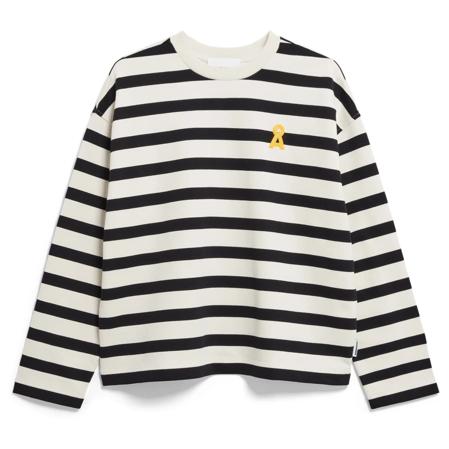 Дамски пуловер ARMEDANGELS Women's Frankaa Maarlen Bold Jumper - Undyed / Black