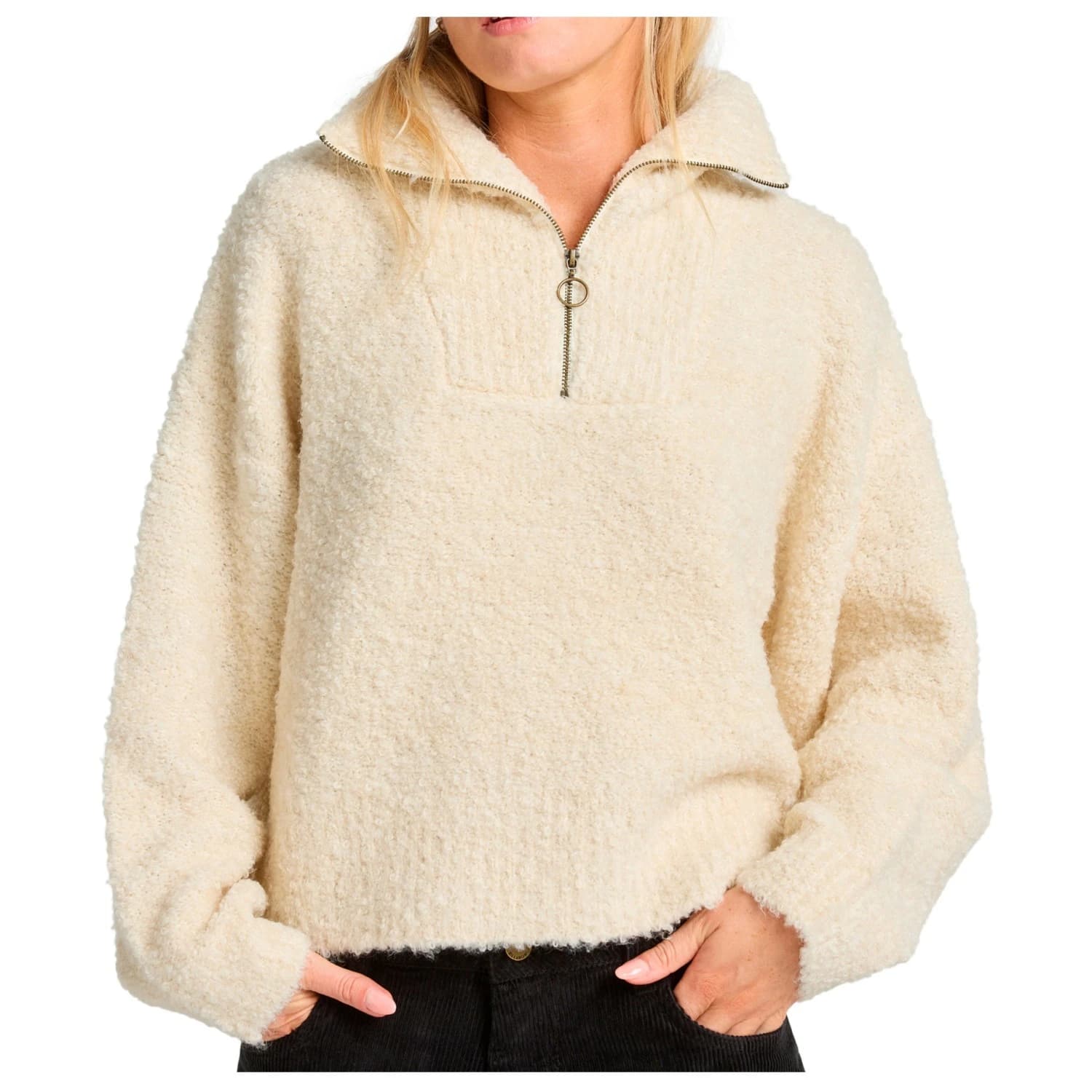 Дамски пуловер Billabong Women's Lost Heaven Jumper - Whitecap