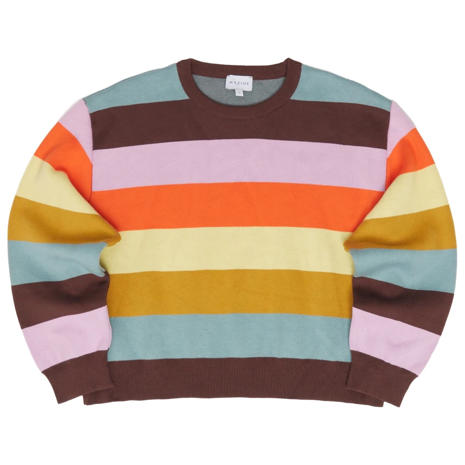 Дамски пуловер Mazine Women's Striped Jacquard Knit Jumper - Multicolor