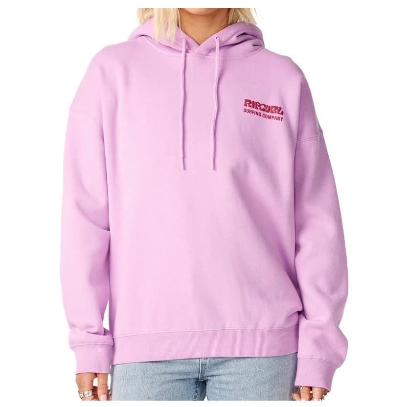 Суичър Rip Curl Women's Surf Puff Heritage Hood Hoodie - Bright Lilac