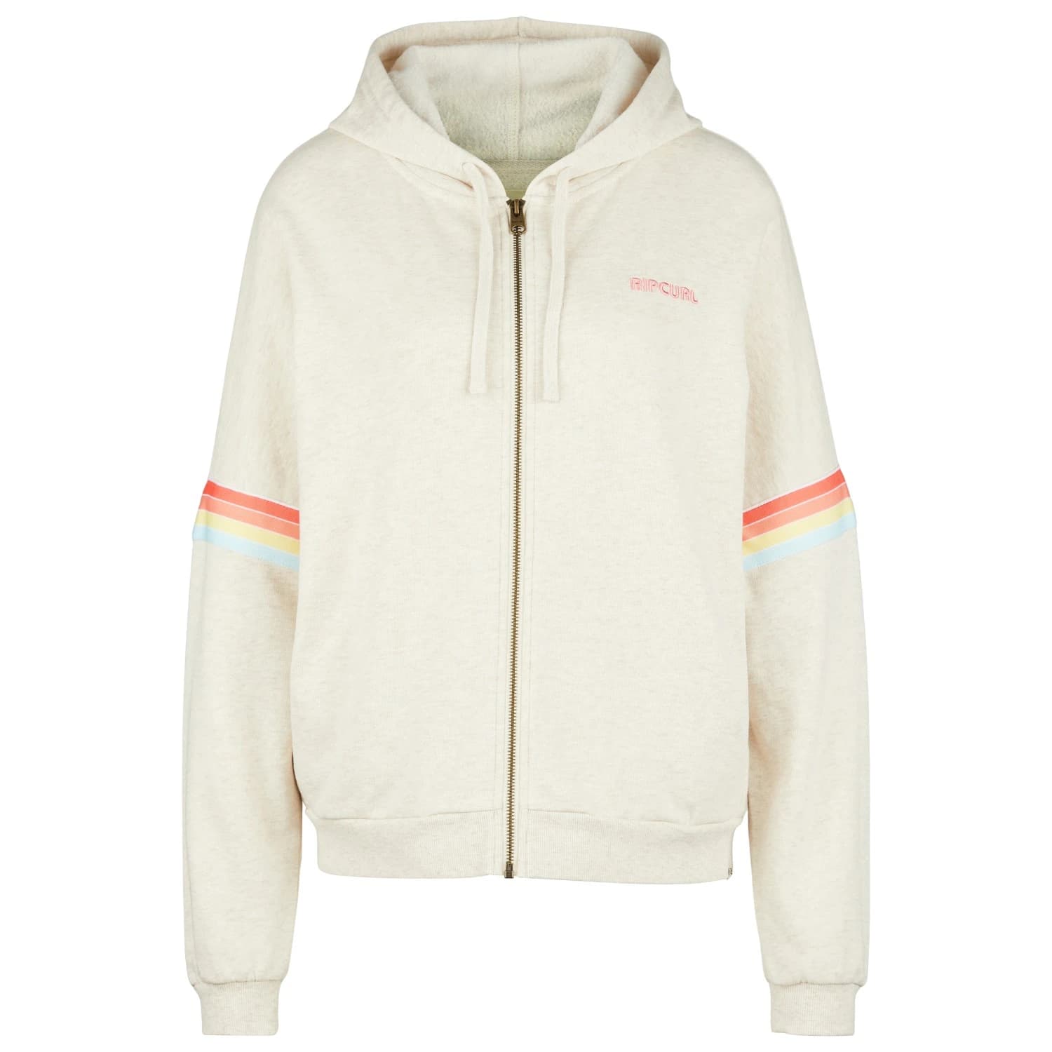 Дамски суичър Rip Curl Women's Surf Revival Zip Thru Hoodie - Oatmeal Marle