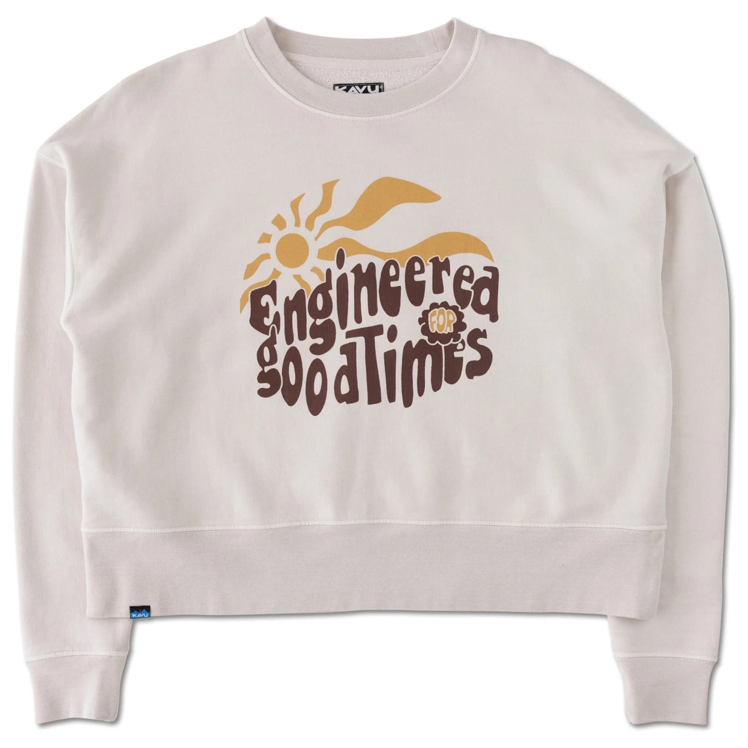 Дамски пуловер KAVU Women's Crew Crop Jumper - Oatmeal