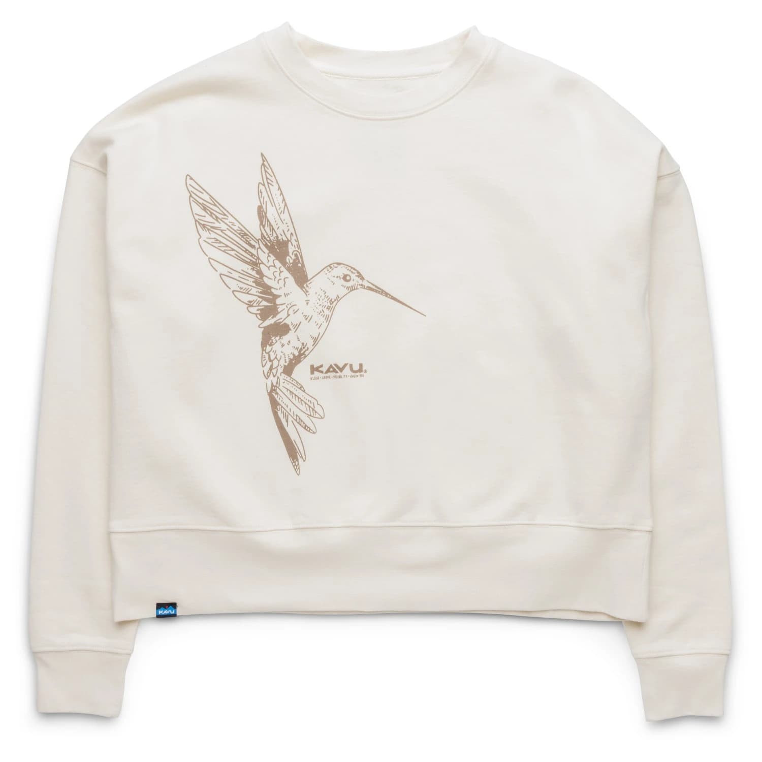 Дамски пуловер KAVU Women's Crew Crop Jumper - Hummingbird Cloud