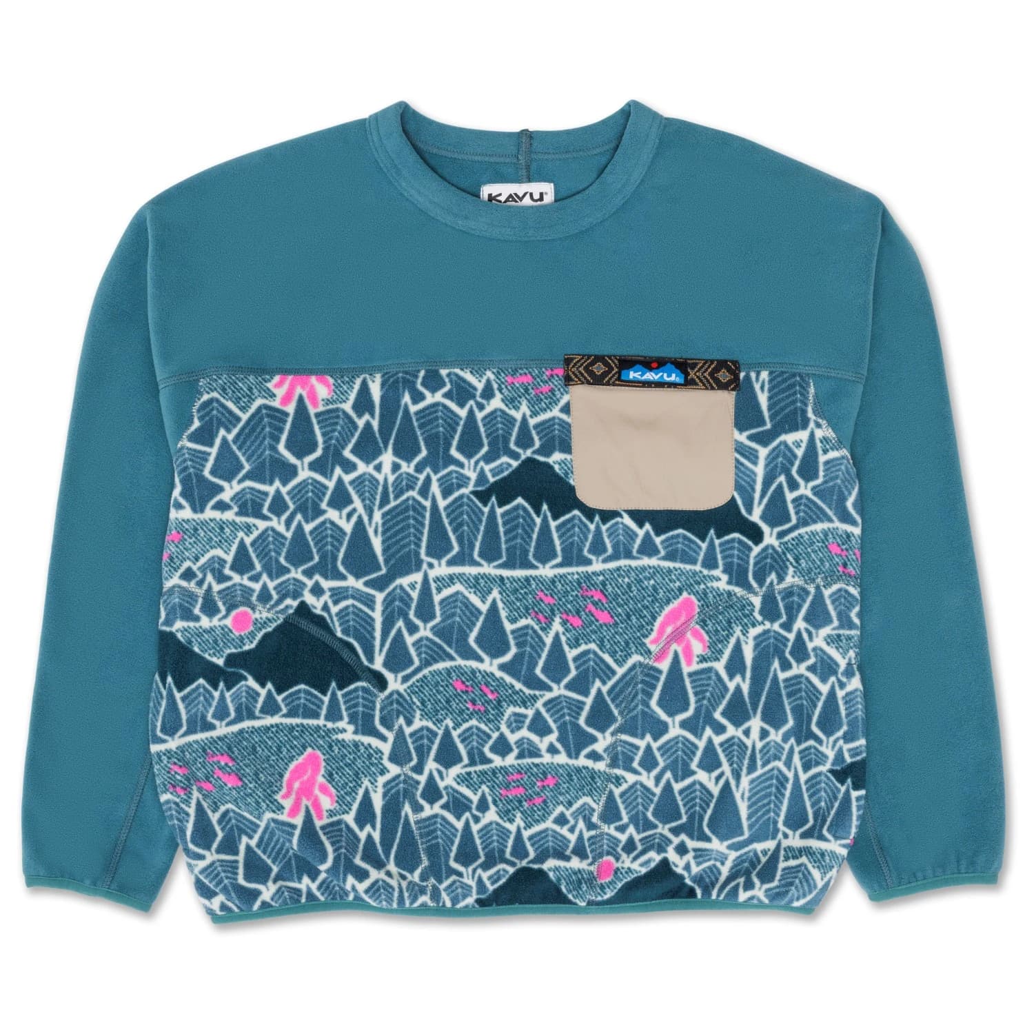 Поларен пуловер KAVU Women's Kelowna Fleece jumper - Sassy Sasquatch