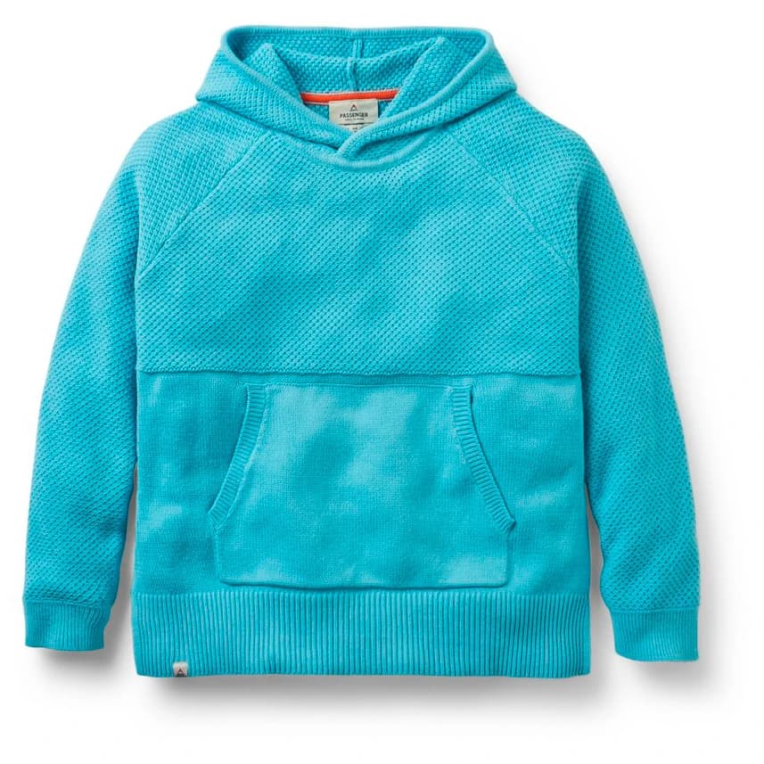 Дамски суичър Passenger Women's Cove 2.0 Organic Cotton Knitted Hoodie - Retro Blue