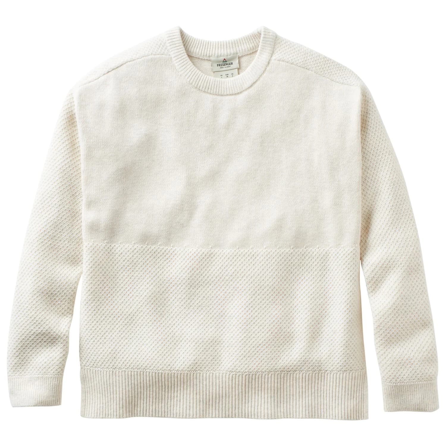 Дамски пуловер Passenger Women's Cove 2.0 Organic Cotton Knitted Jumper - Off White